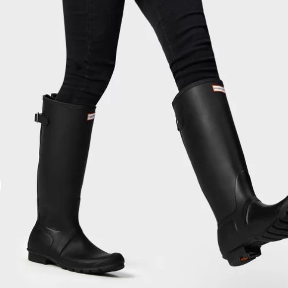 Hunter Original Tall Adjustable Rain Boots Size 7 - Picture 5 of 8